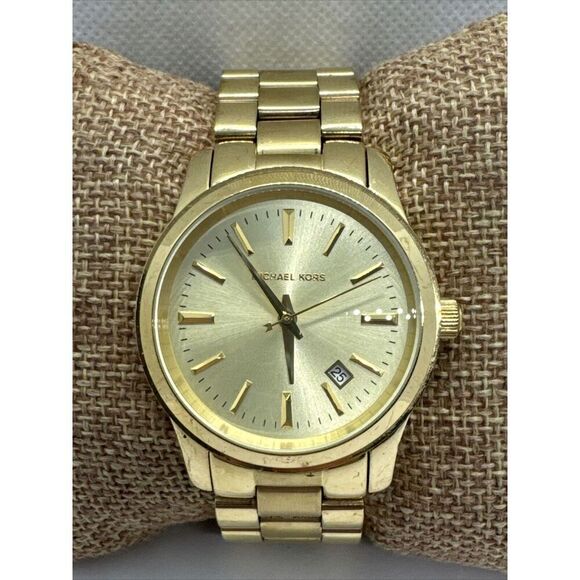 Michael Kors MK5160 Women's Gold Stainless Steel Analog Dial Quartz Watch JNA789 - Picture 1 of 11